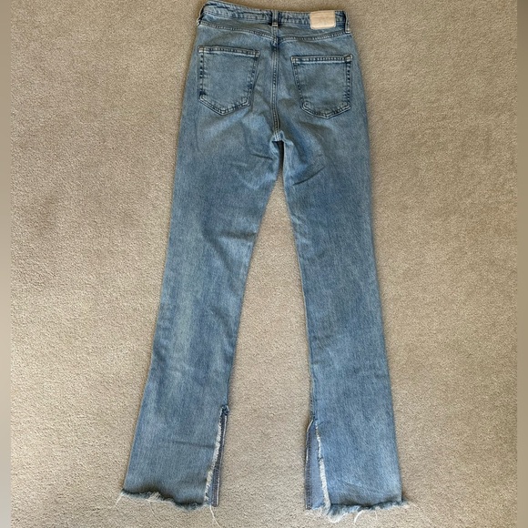 Zara Light Blue Flare Jeans - Picture 2 of 4